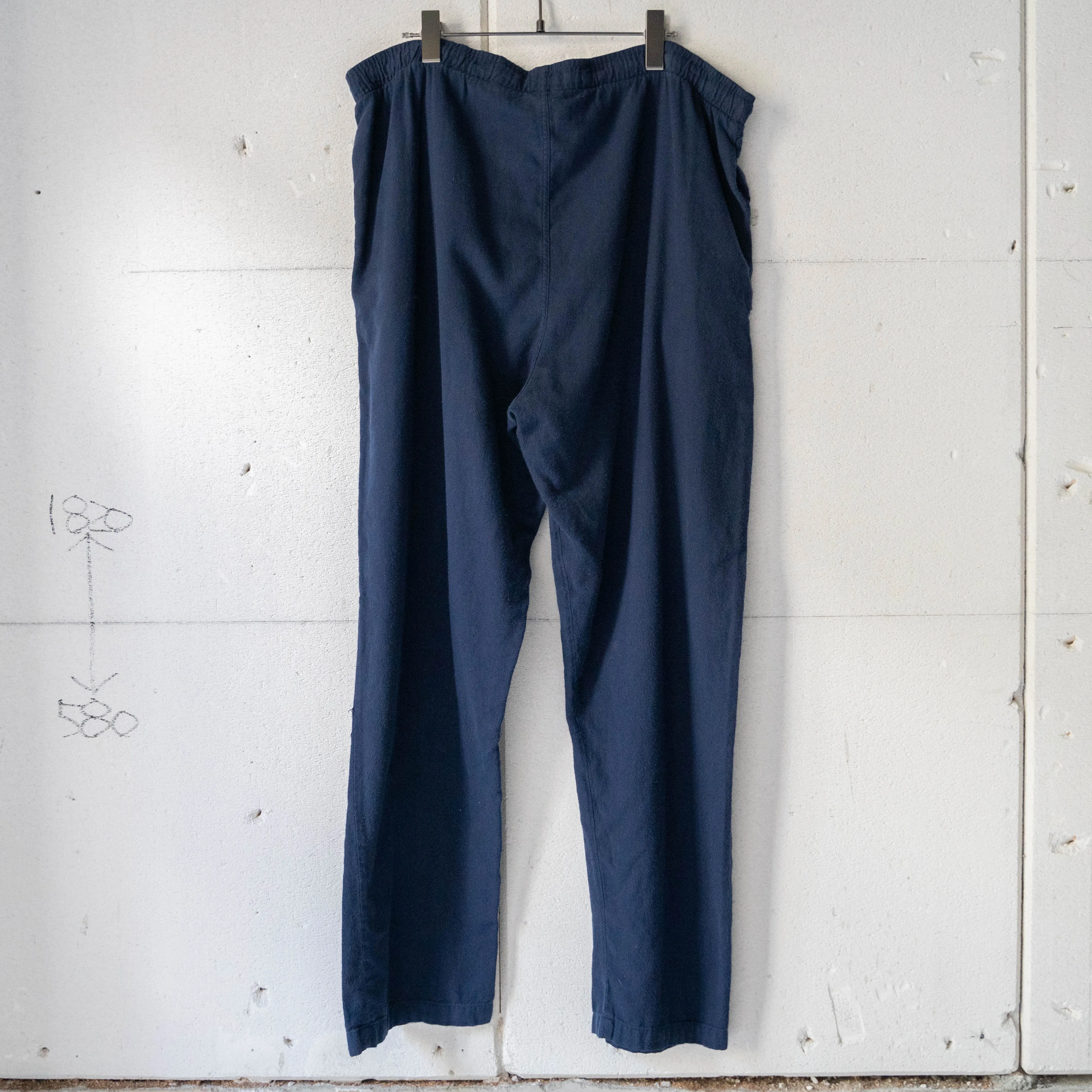 1990-00s 'POLO Ralph Lauren' navy color  wide pajama pants