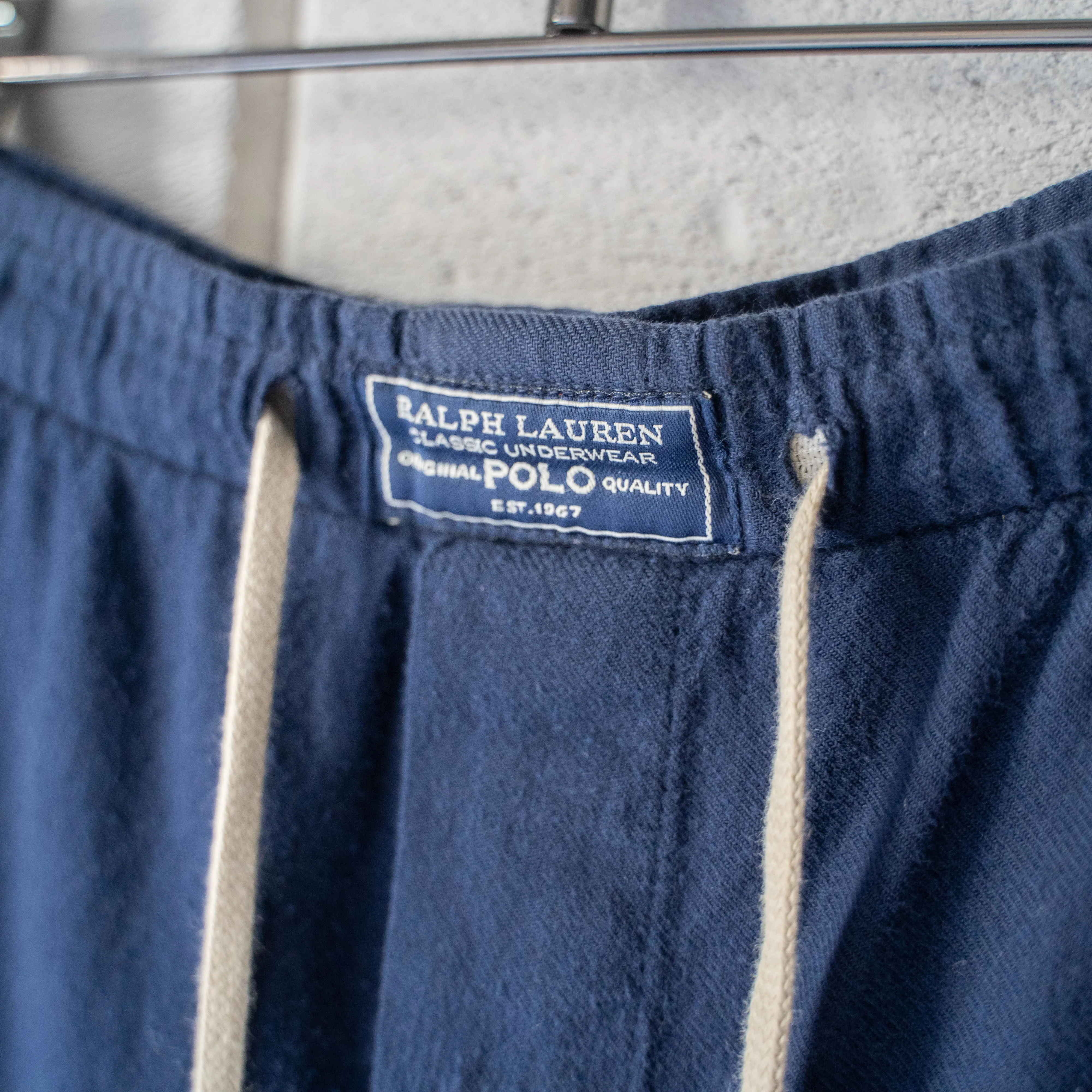 1990-00s 'POLO Ralph Lauren' navy color  wide pajama pants