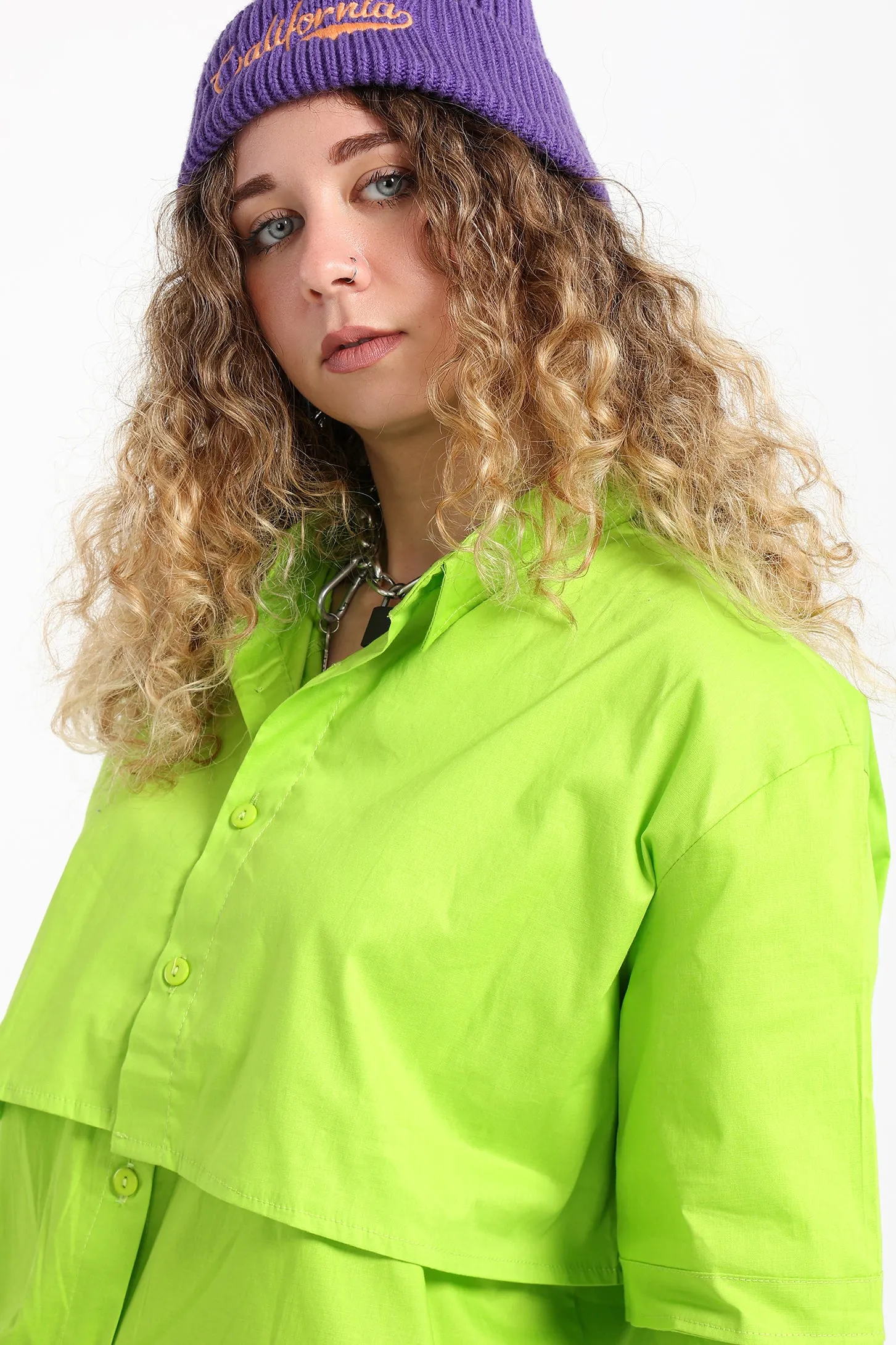 2-Pieces Shirt - Lime Green