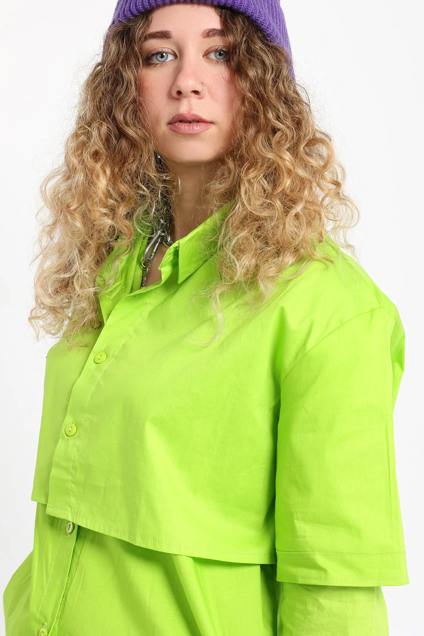 2-Pieces Shirt - Lime Green