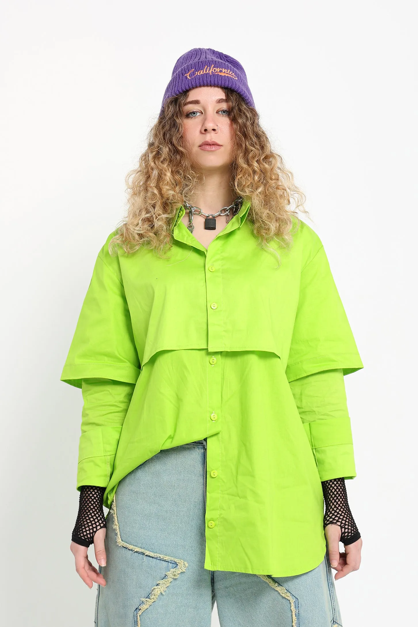 2-Pieces Shirt - Lime Green