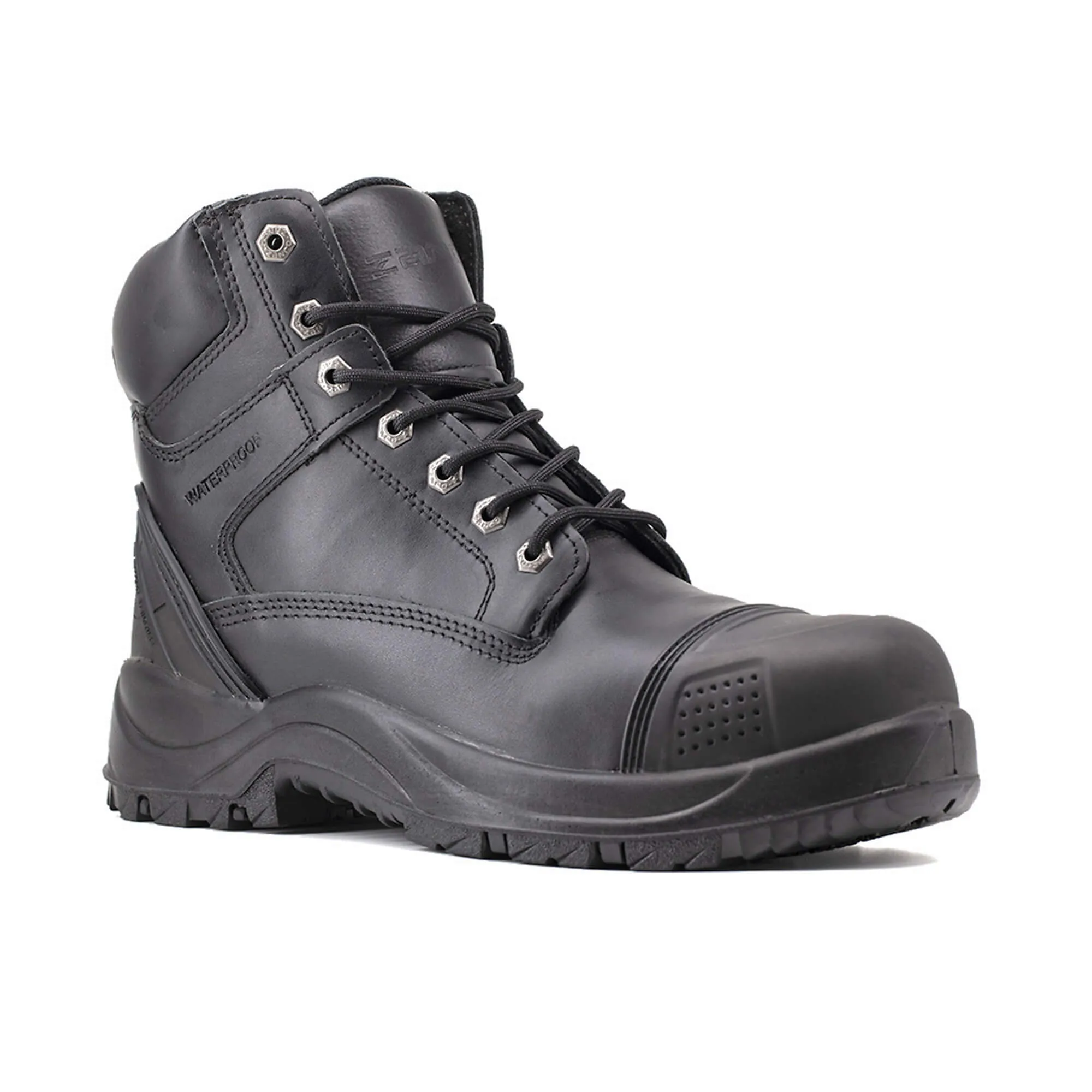 6" Composite-Toe Work Boots Waterproof Black