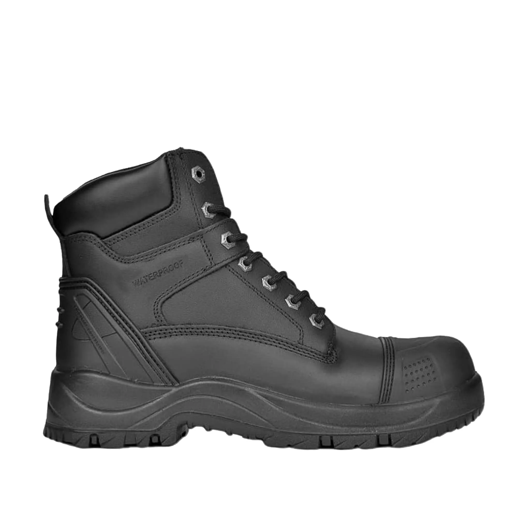 6" Composite-Toe Work Boots Waterproof Black