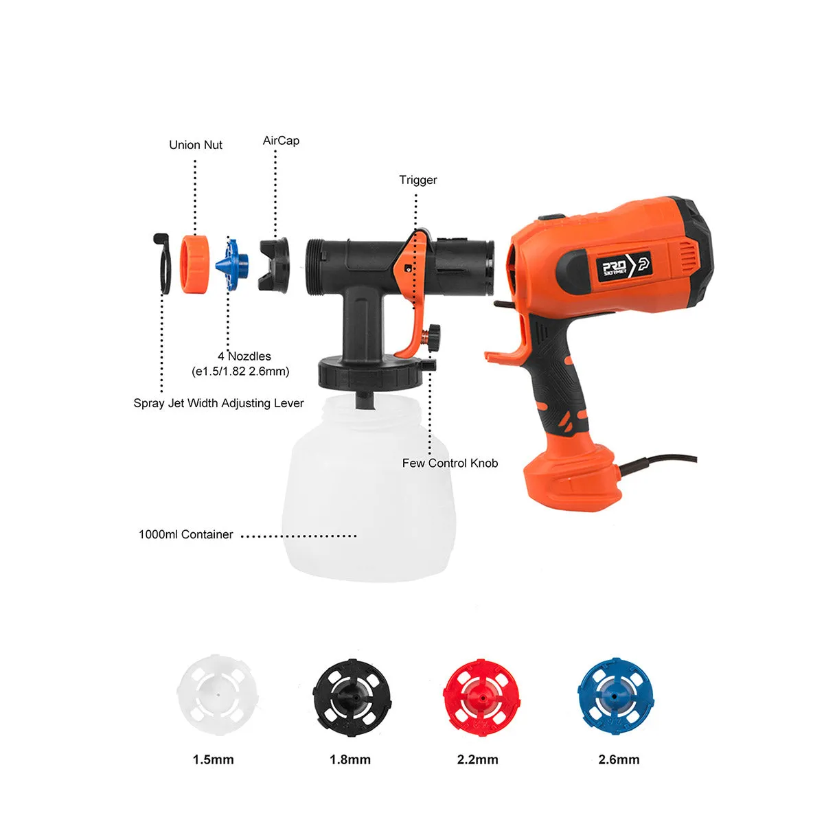 750W Electric Spray Gun