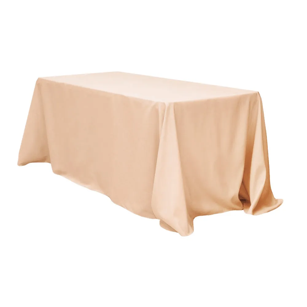 90"x132" Wholesale Rectangular Oblong Polyester Tablecloth - Alpha Cotton