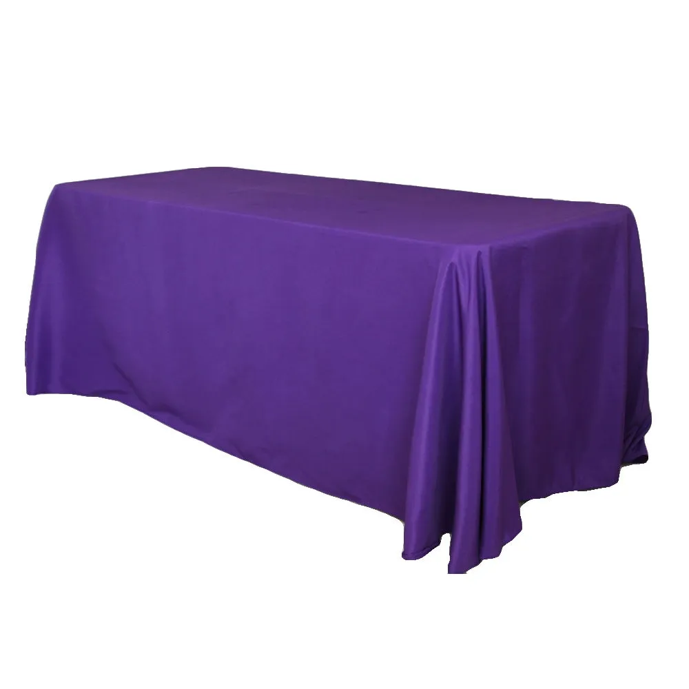 90"x132" Wholesale Rectangular Oblong Polyester Tablecloth - Alpha Cotton