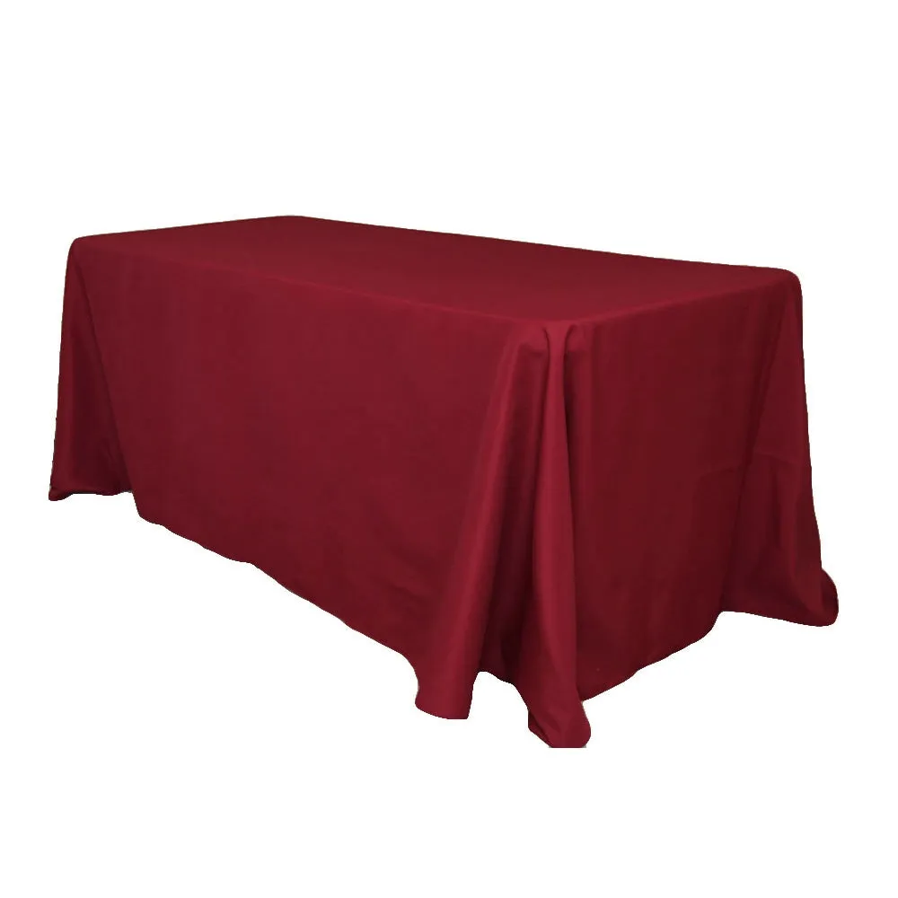 90"x132" Wholesale Rectangular Oblong Polyester Tablecloth - Alpha Cotton