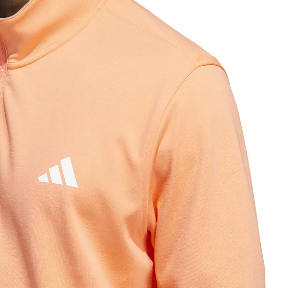 adidas Elevated 1/4 Zip Pullover - Coral Fusion