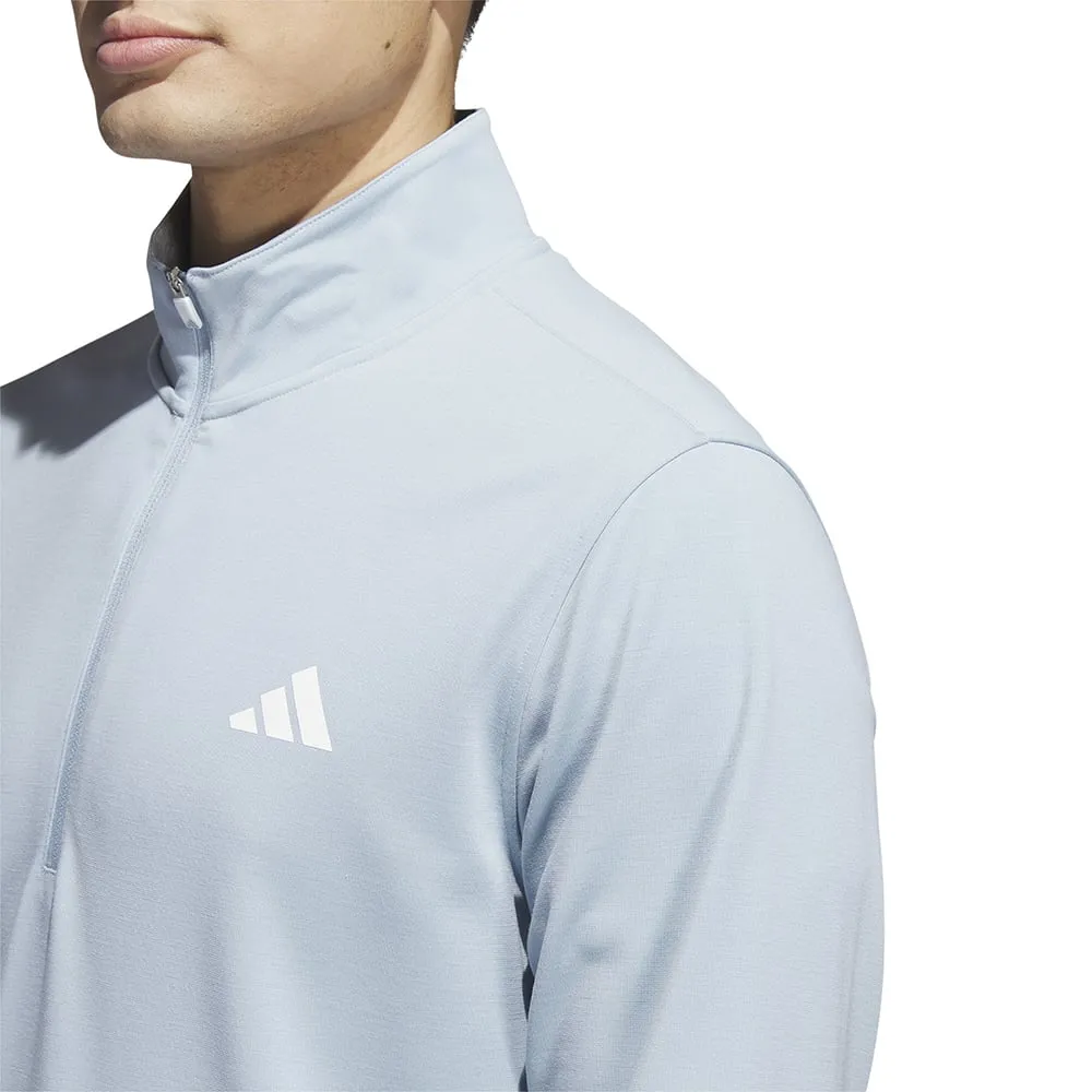 adidas Elevated 1/4 Zip Pullover - Wonder Blue