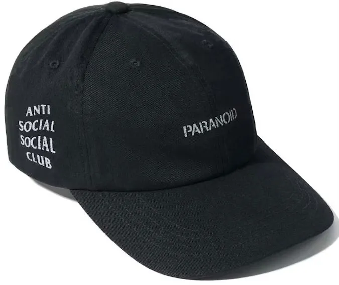 Anti Social Social Club x Undefeated Paranoid Black Cap