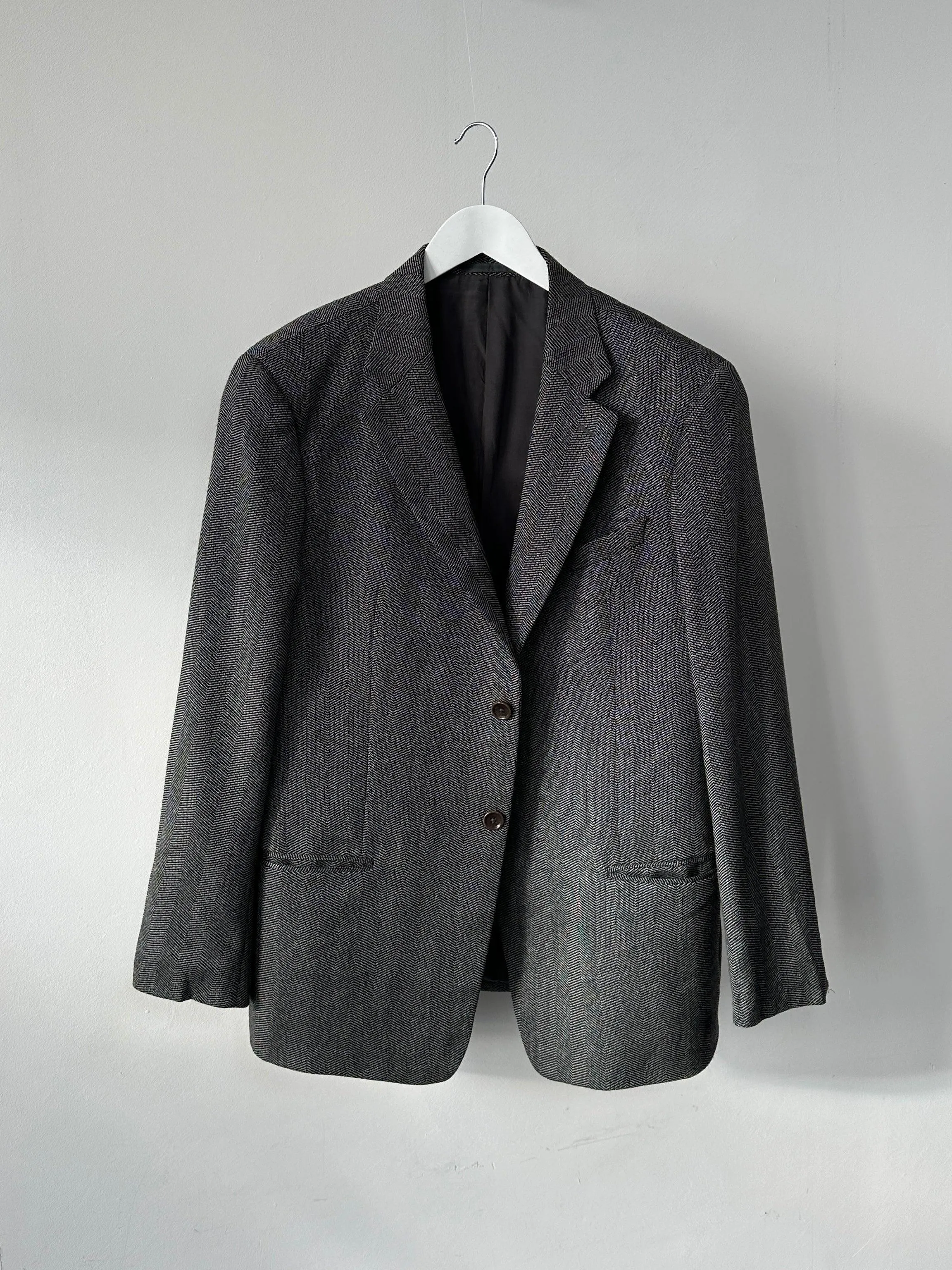 Armani Collezioni Pure Wool Woven Single Breasted Blazer - 44R/L