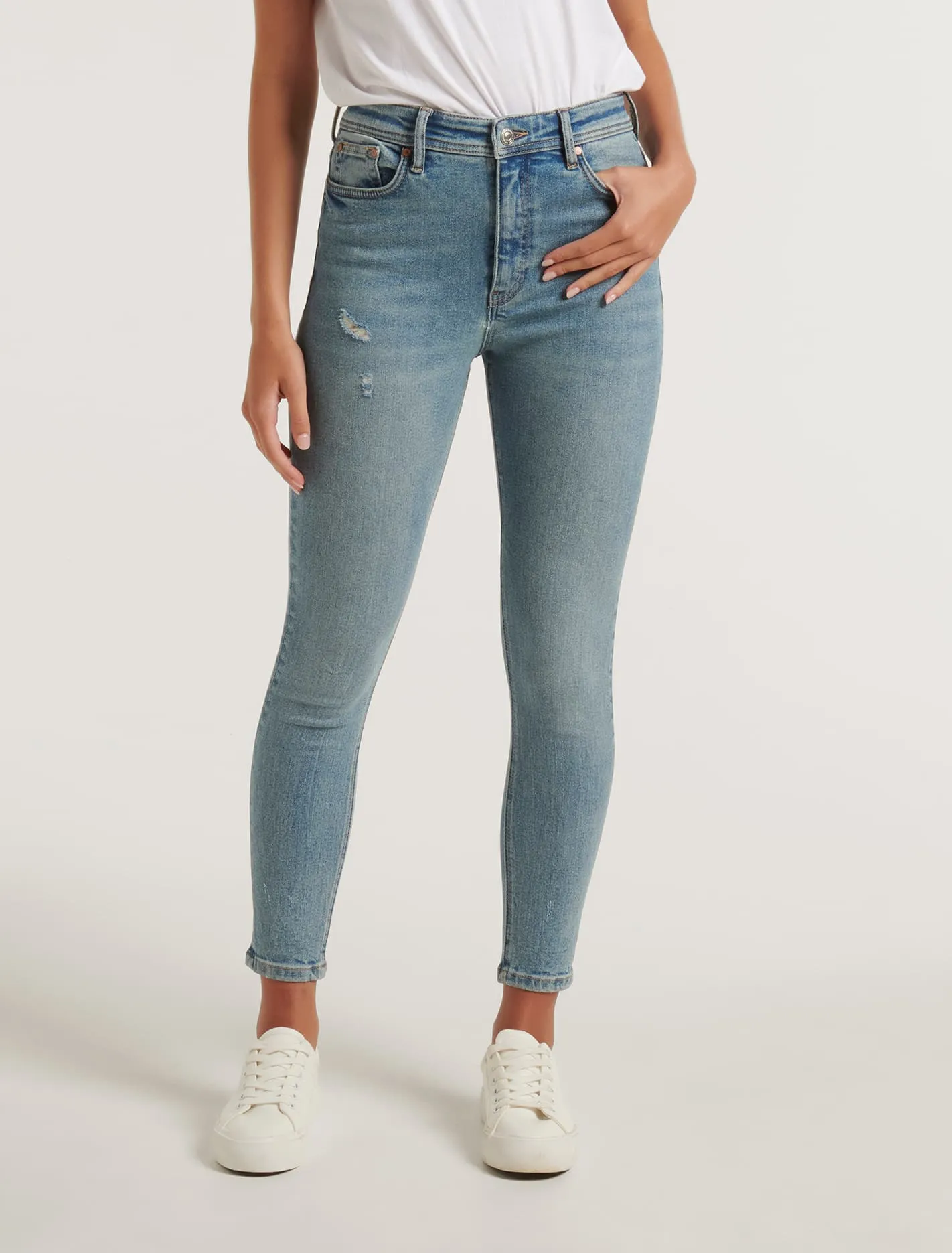 Ashley Mid-Rise Ankle Skinny Jeans