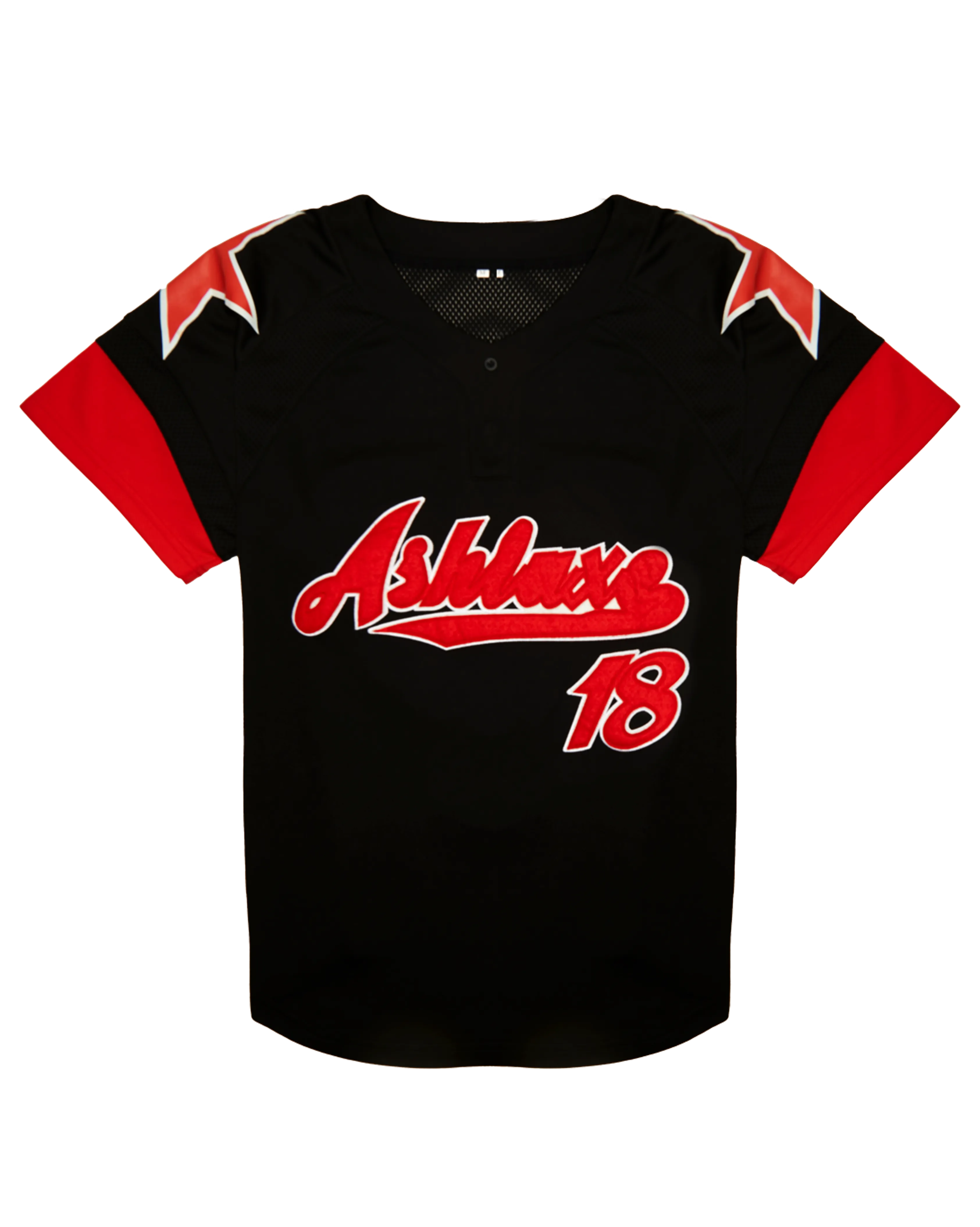 Ashluxe Classic Baseball Jersey Black