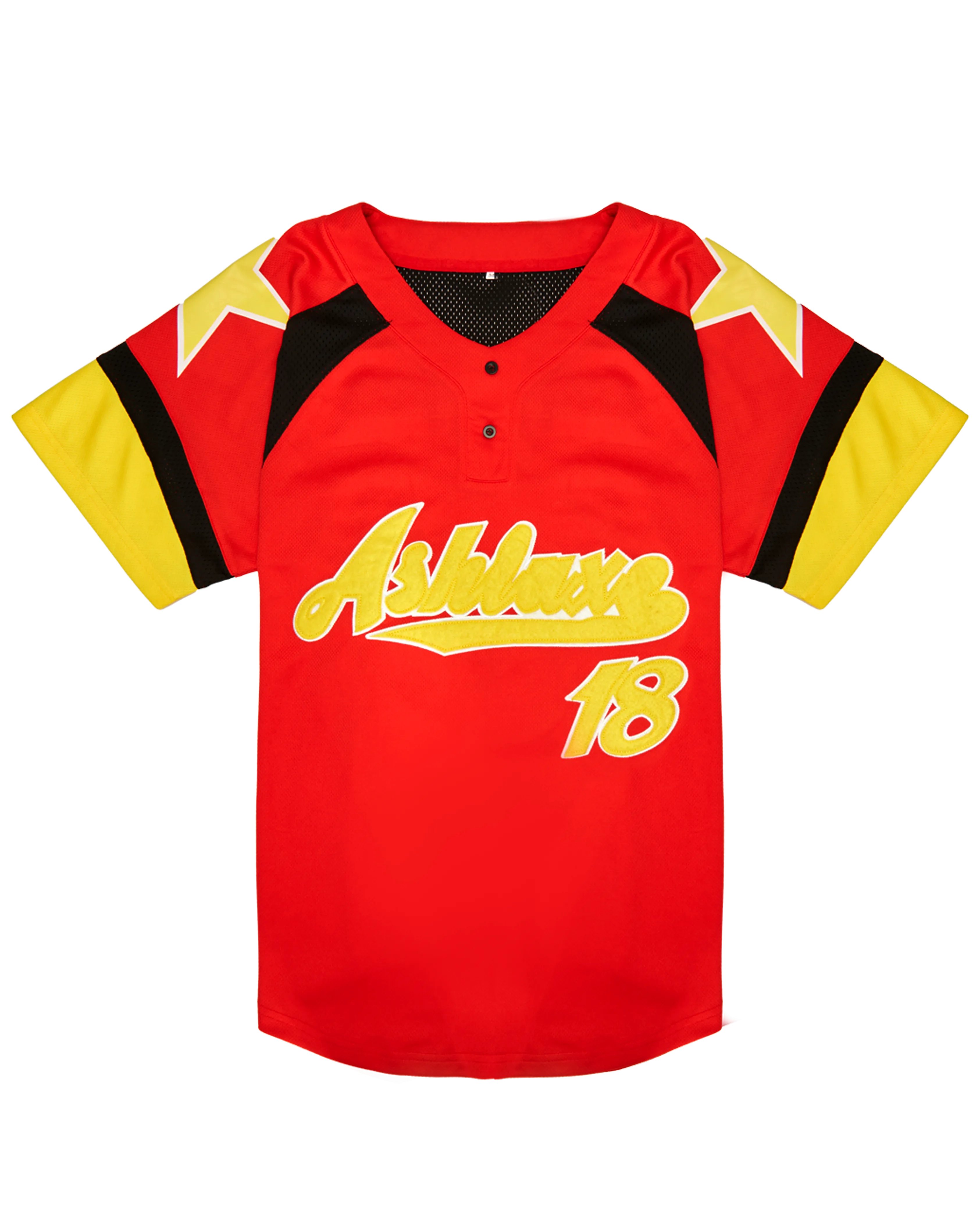 Ashluxe Classic Baseball Jersey Red