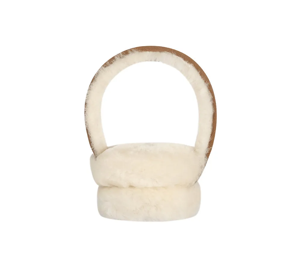 AUSTRALIAN SHEPHERD® UGG Women Adjustable Sheepskin Wool Earmuff Connie