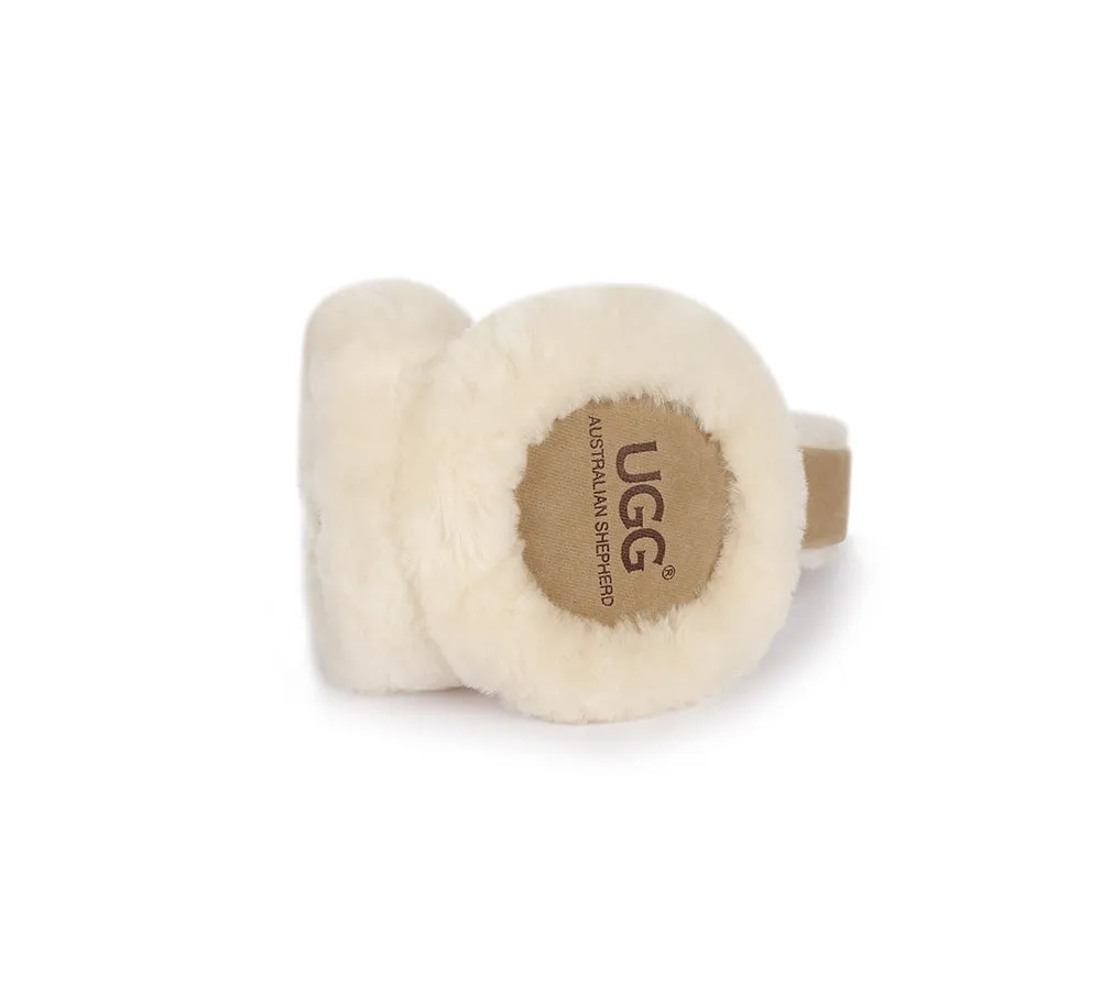 AUSTRALIAN SHEPHERD® UGG Women Adjustable Sheepskin Wool Earmuff Connie