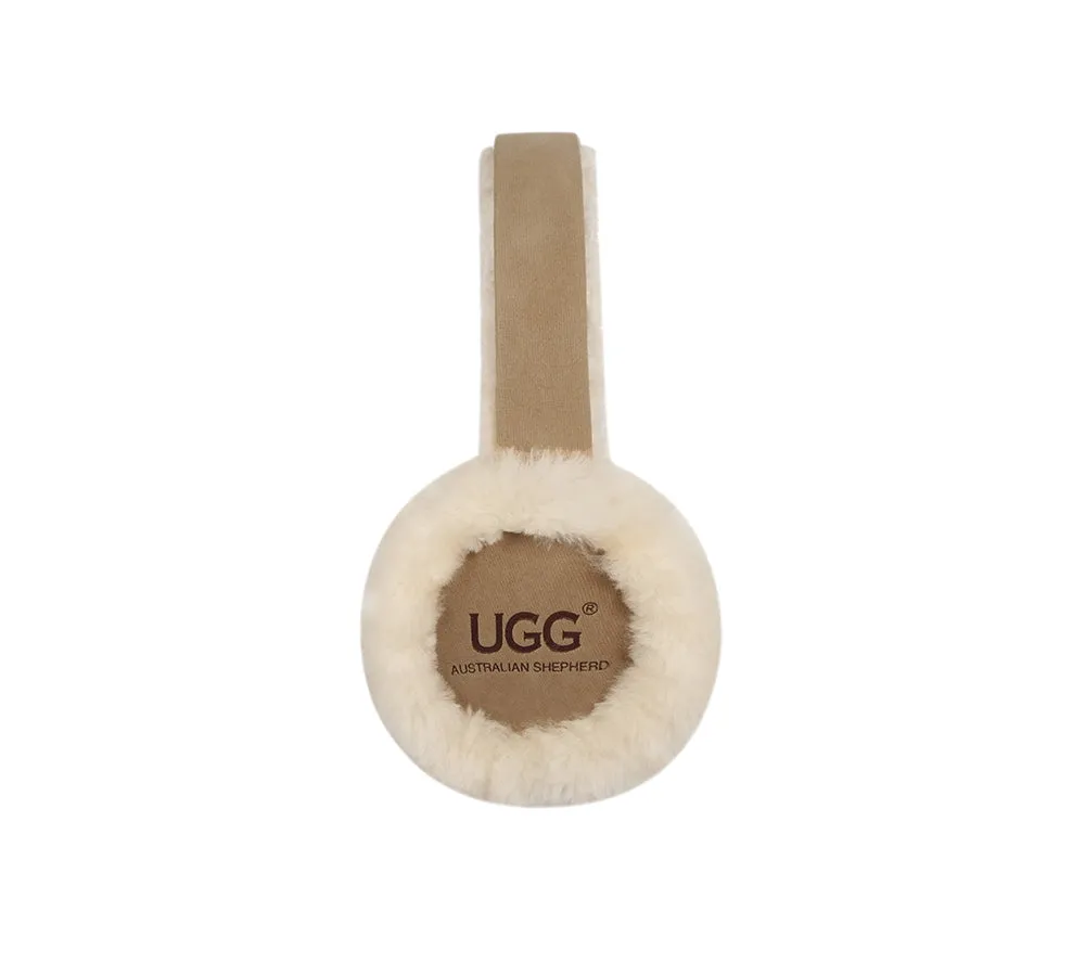 AUSTRALIAN SHEPHERD® UGG Women Adjustable Sheepskin Wool Earmuff Connie