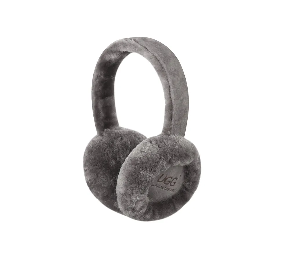 AUSTRALIAN SHEPHERD® UGG Women Adjustable Sheepskin Wool Earmuff Connie