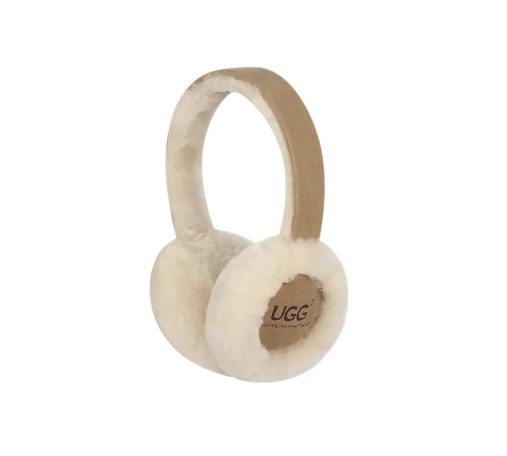 AUSTRALIAN SHEPHERD® UGG Women Adjustable Sheepskin Wool Earmuff Connie