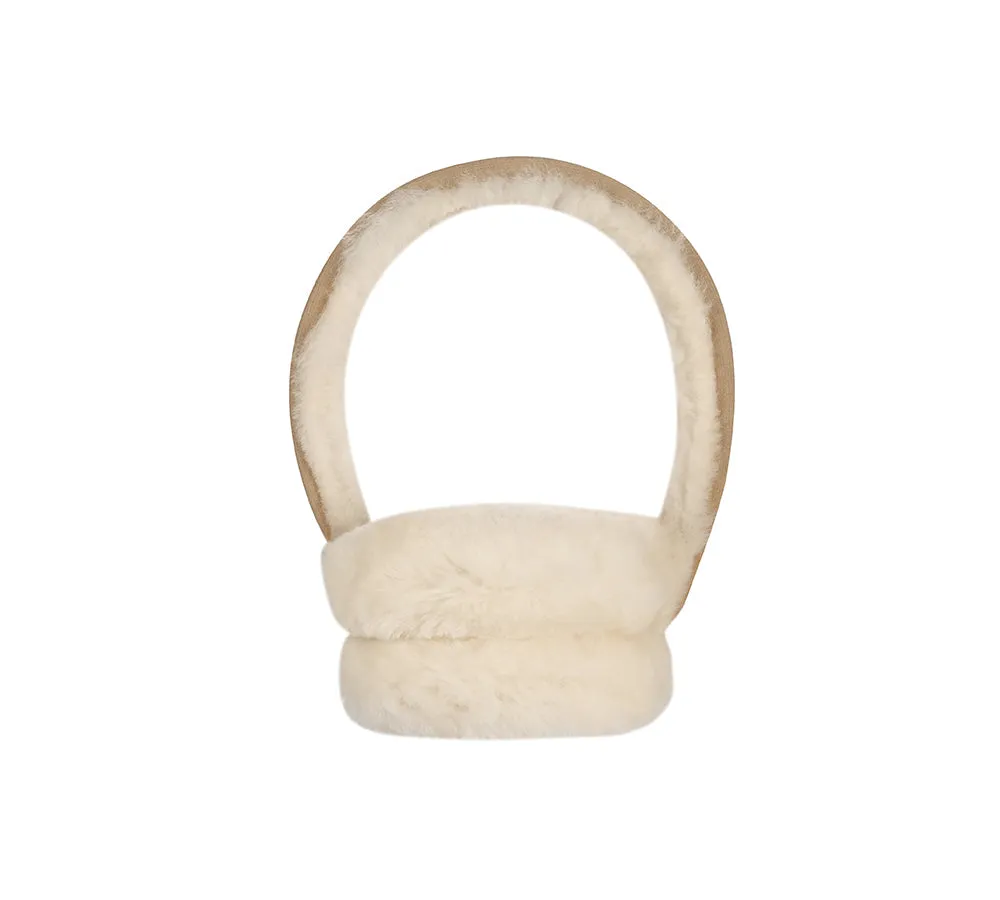 AUSTRALIAN SHEPHERD® UGG Women Adjustable Sheepskin Wool Earmuff Connie