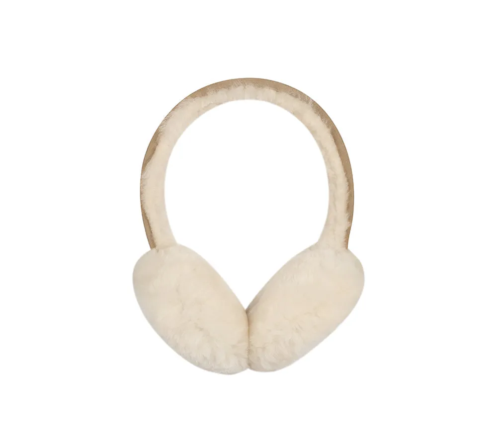 AUSTRALIAN SHEPHERD® UGG Women Adjustable Sheepskin Wool Earmuff Connie