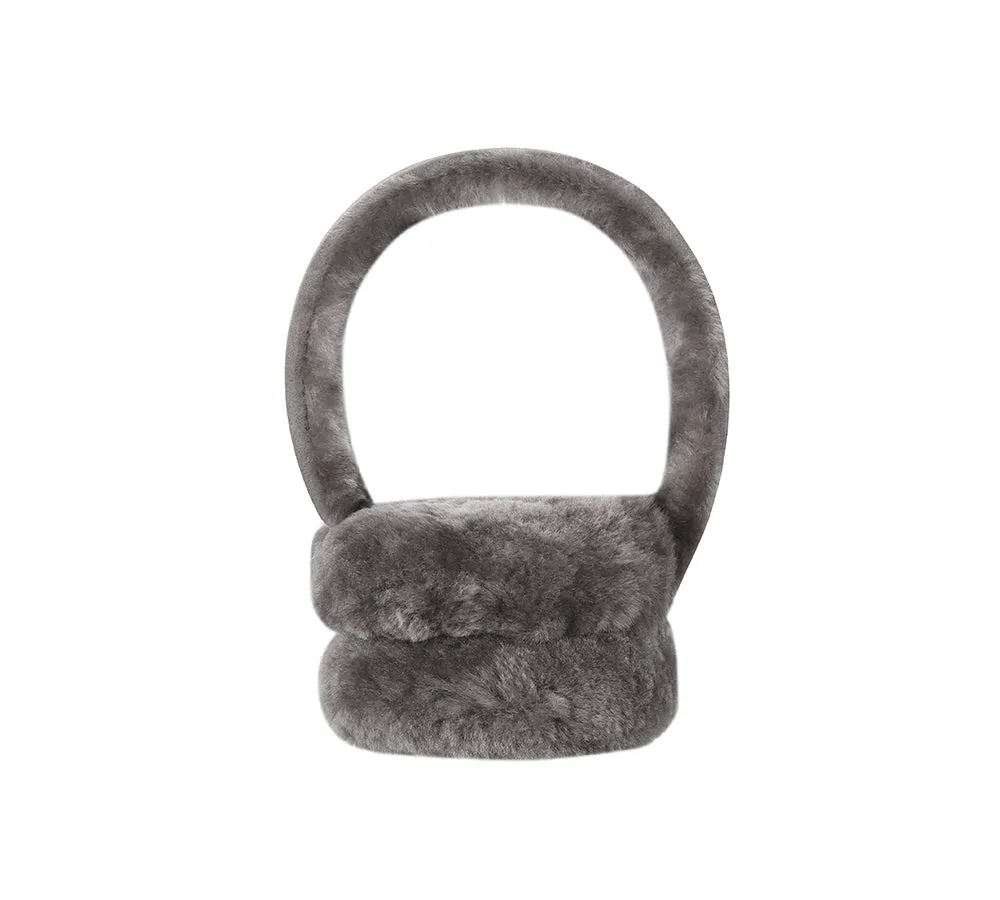 AUSTRALIAN SHEPHERD® UGG Women Adjustable Sheepskin Wool Earmuff Connie