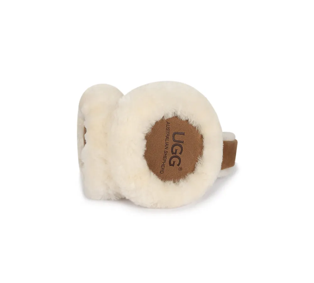 AUSTRALIAN SHEPHERD® UGG Women Adjustable Sheepskin Wool Earmuff Connie