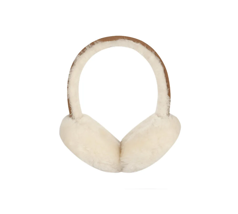 AUSTRALIAN SHEPHERD® UGG Women Adjustable Sheepskin Wool Earmuff Connie