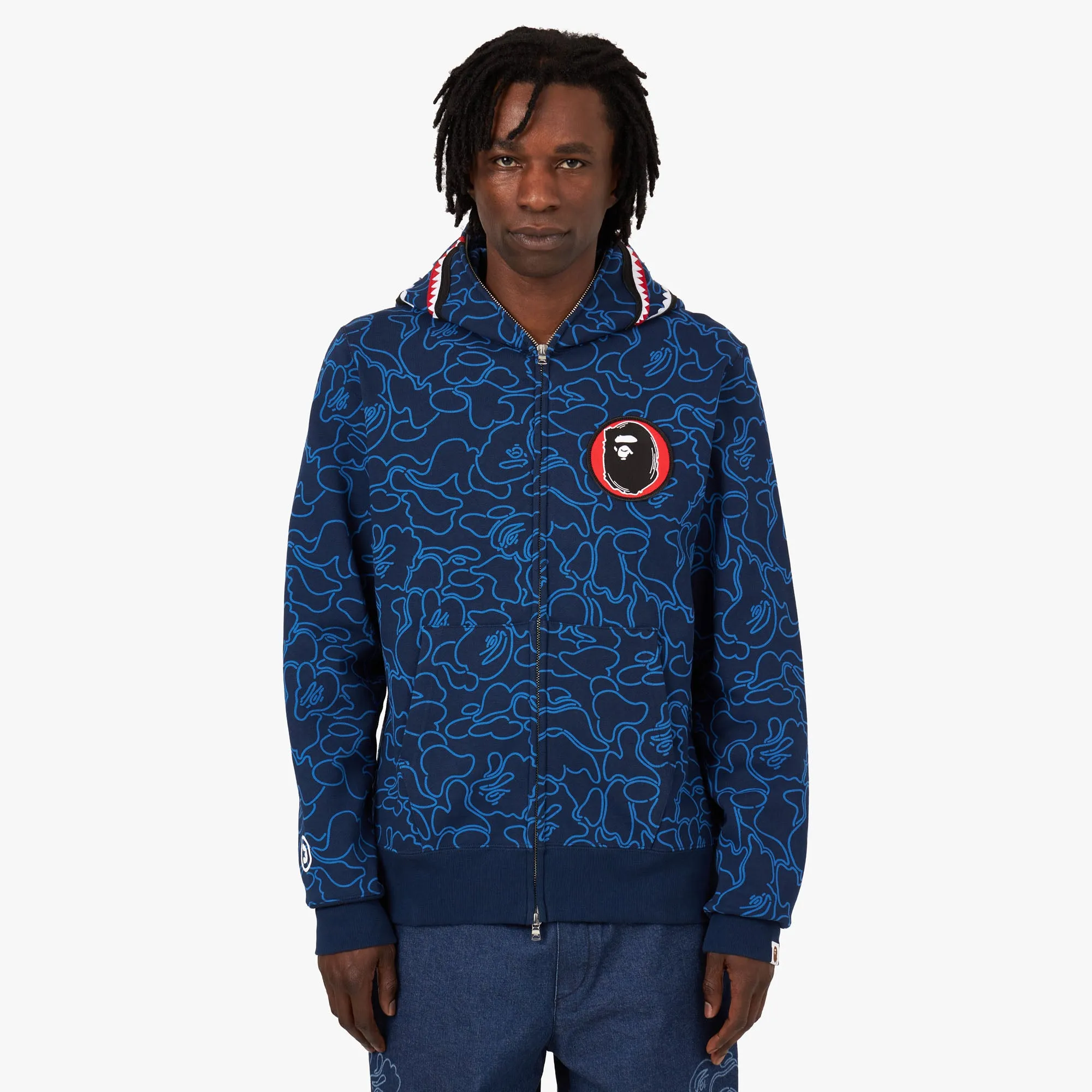 BAPE 30th Anniversary Shark Full Zip Hoodie / Blue