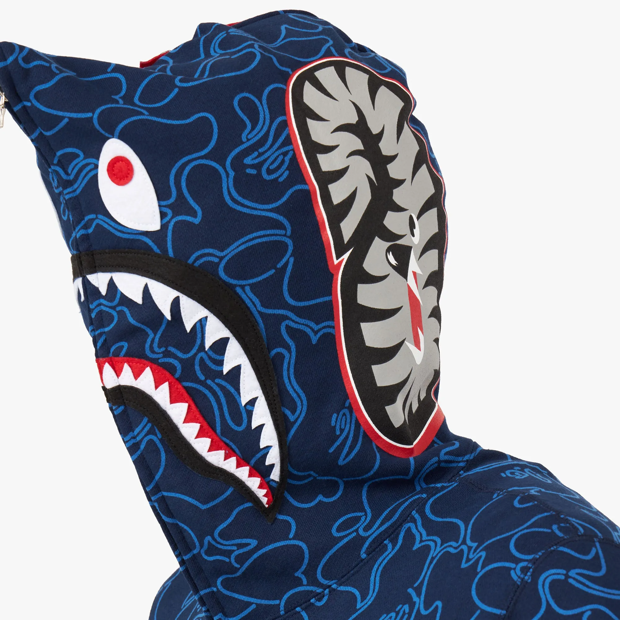 BAPE 30th Anniversary Shark Full Zip Hoodie / Blue