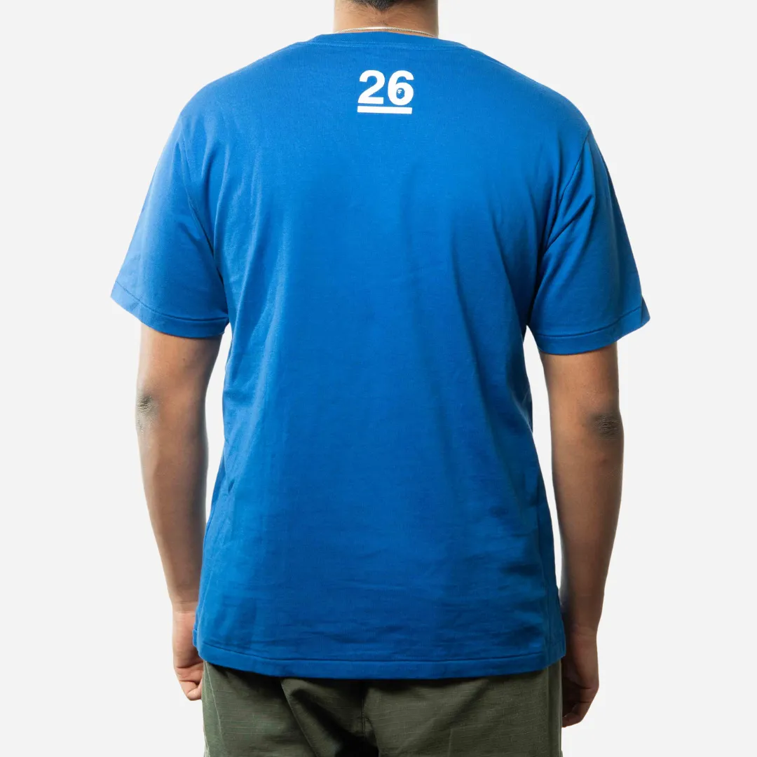 BAPE NOWHERE 26TH ANNIVERSARY TEE BLUE