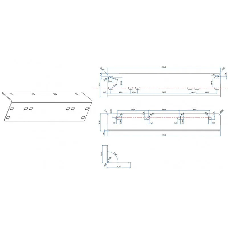 Bar for Work Lamp with Number Plate Holder