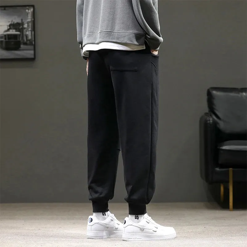 Bonsir -  spring and autumn new casual pants men's trend Korean version of the all-match tie pants student trousers