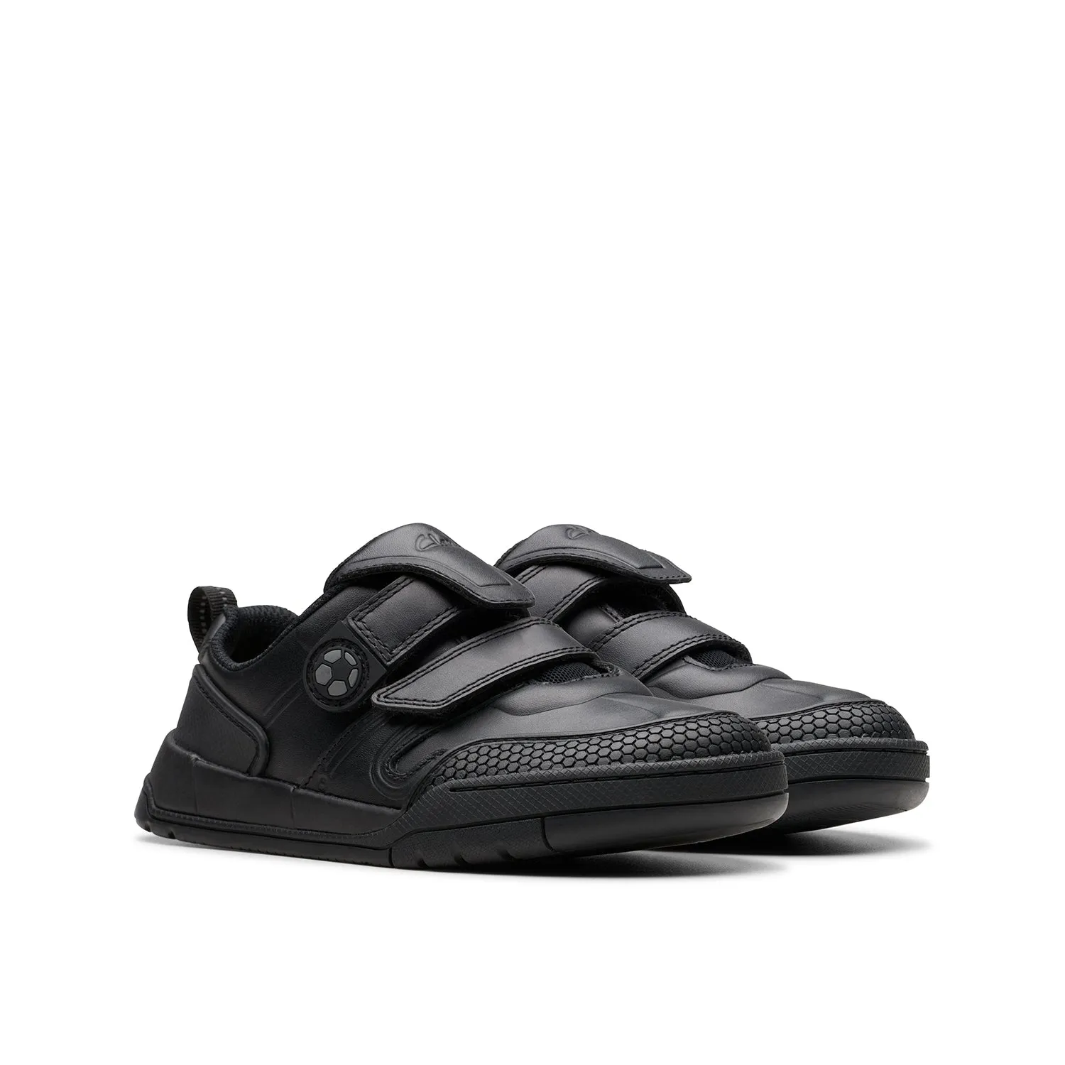 Boys - Laser Track Kid Black Leather