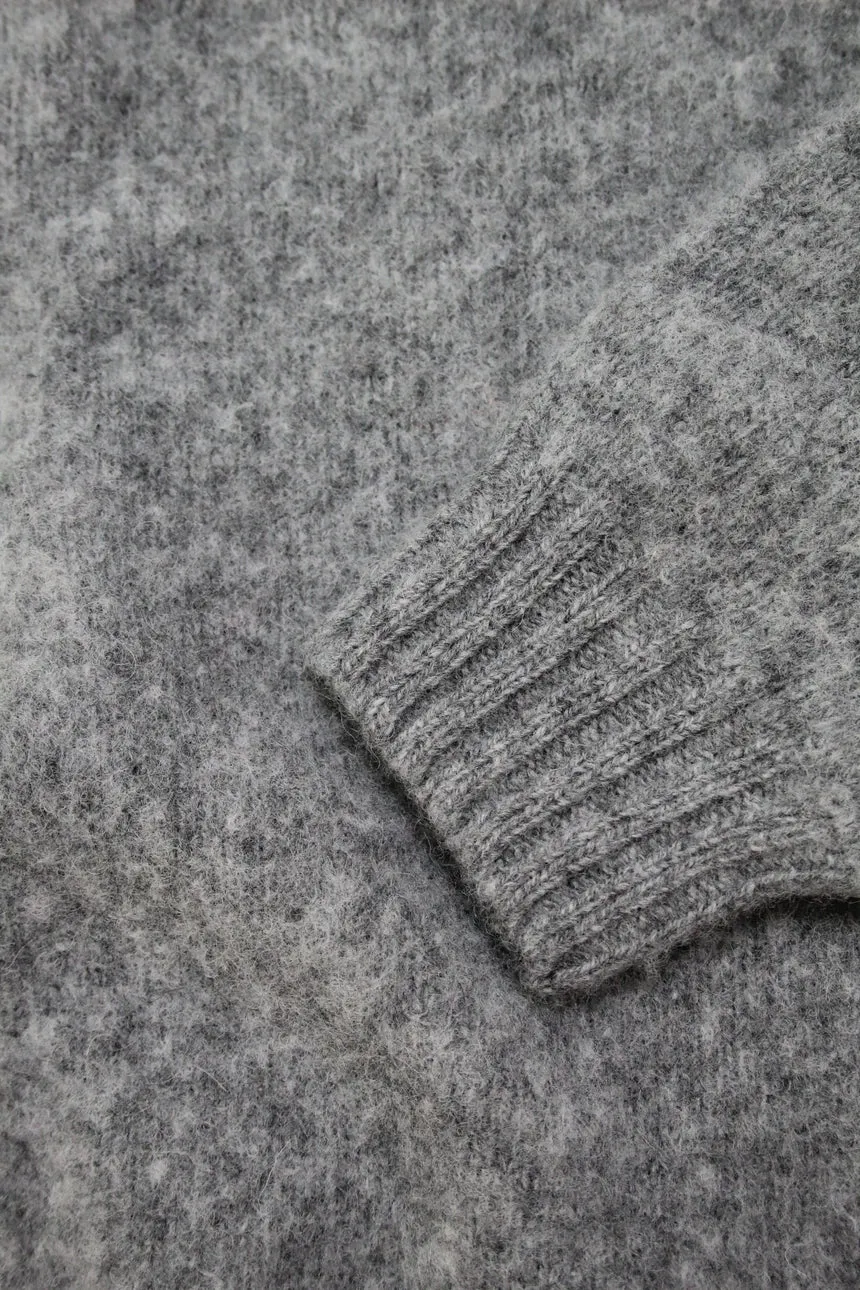 Brushed Wool Crewneck Sweater