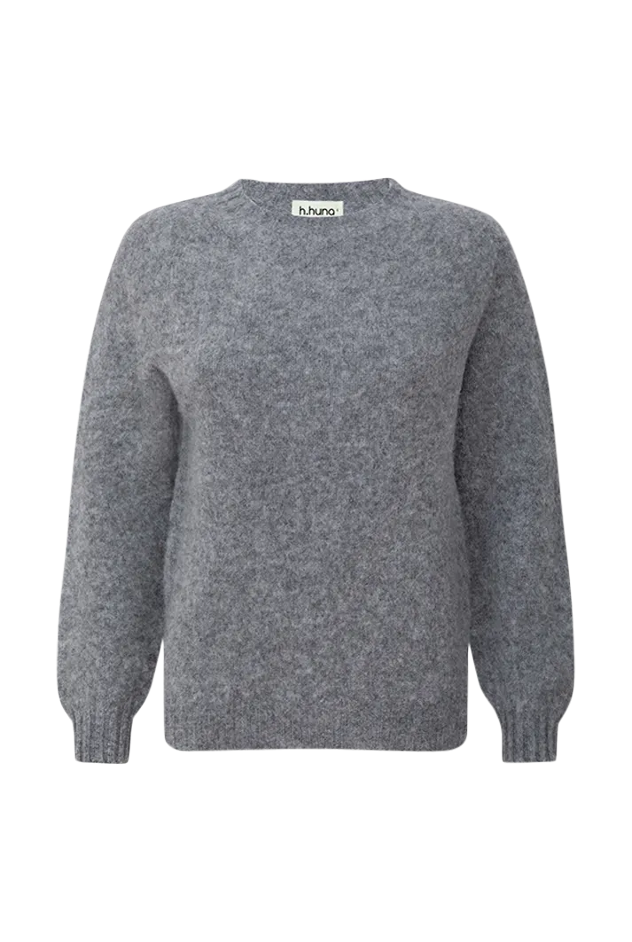 Brushed Wool Crewneck Sweater