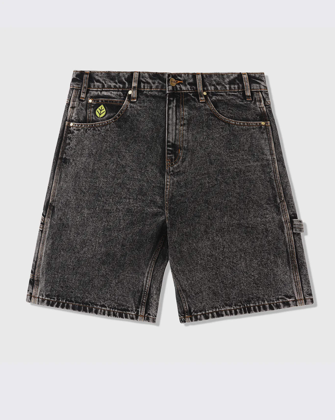 Butter Goods Weathergear Heavyweight Denim Short - Gunmetal