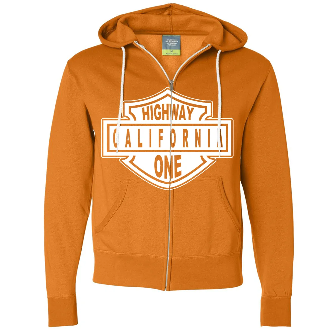 California Highway One Zip-Up Hoodie