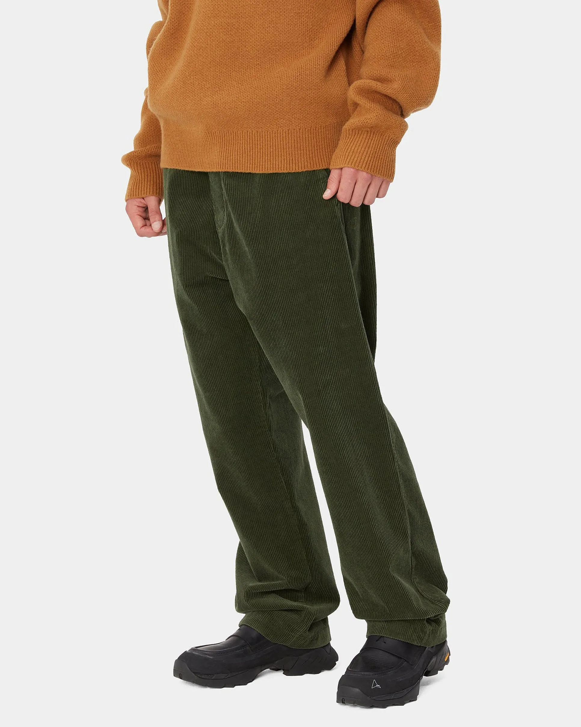 Carhartt WIP Floyde Pant Relaxed Fit Mens Cords - Office Green Rinsed