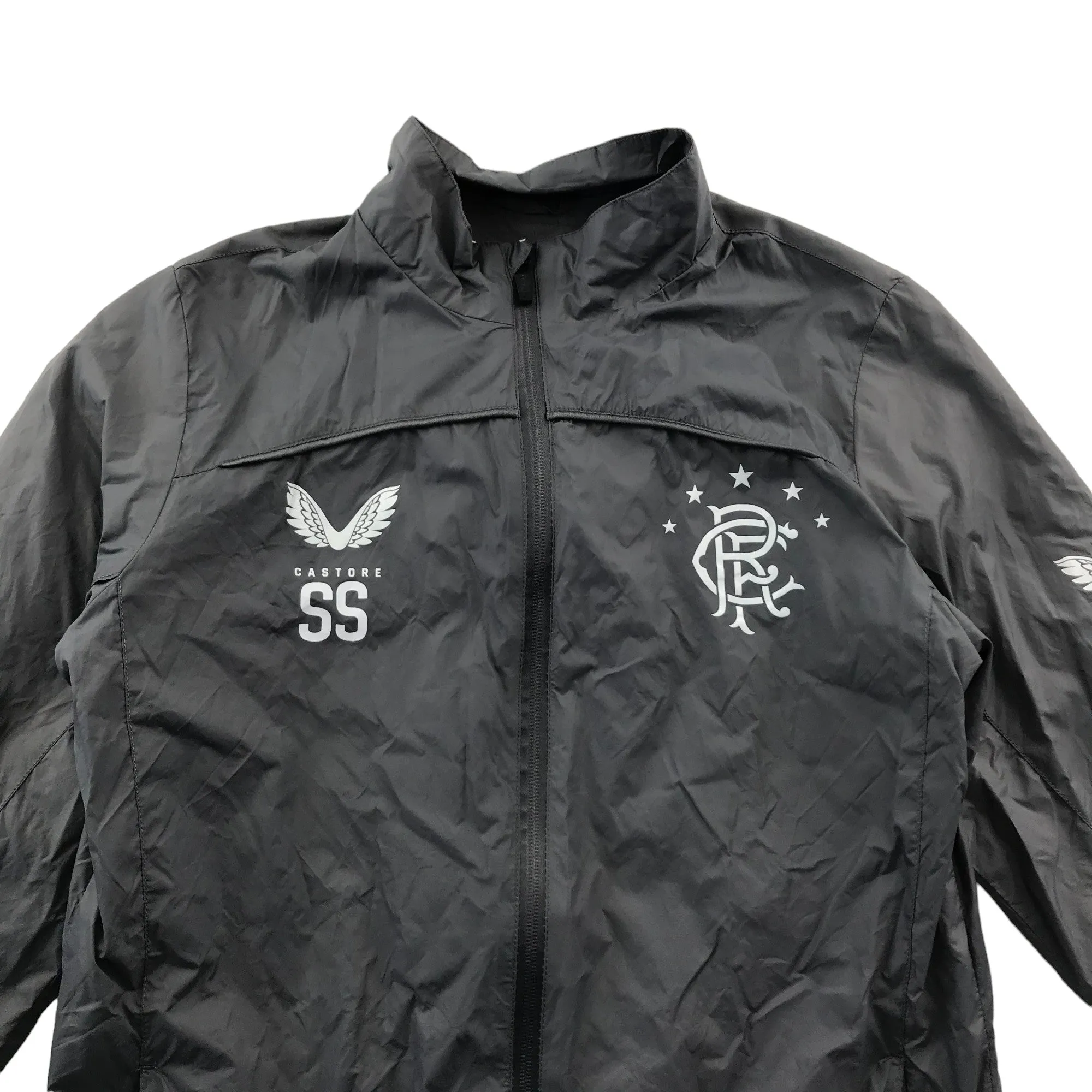 Castore Rangers FC Jacket Age 12-14 Grey Lightweight windbreaker Sporty Jacket