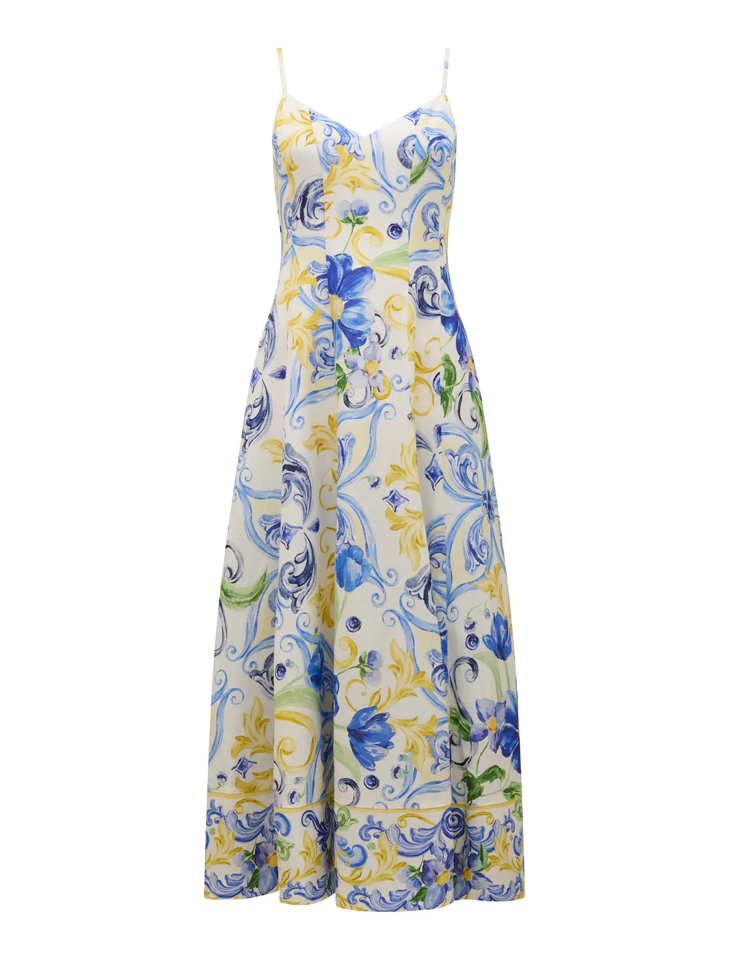 Chiara Printed Panel Midi Dress