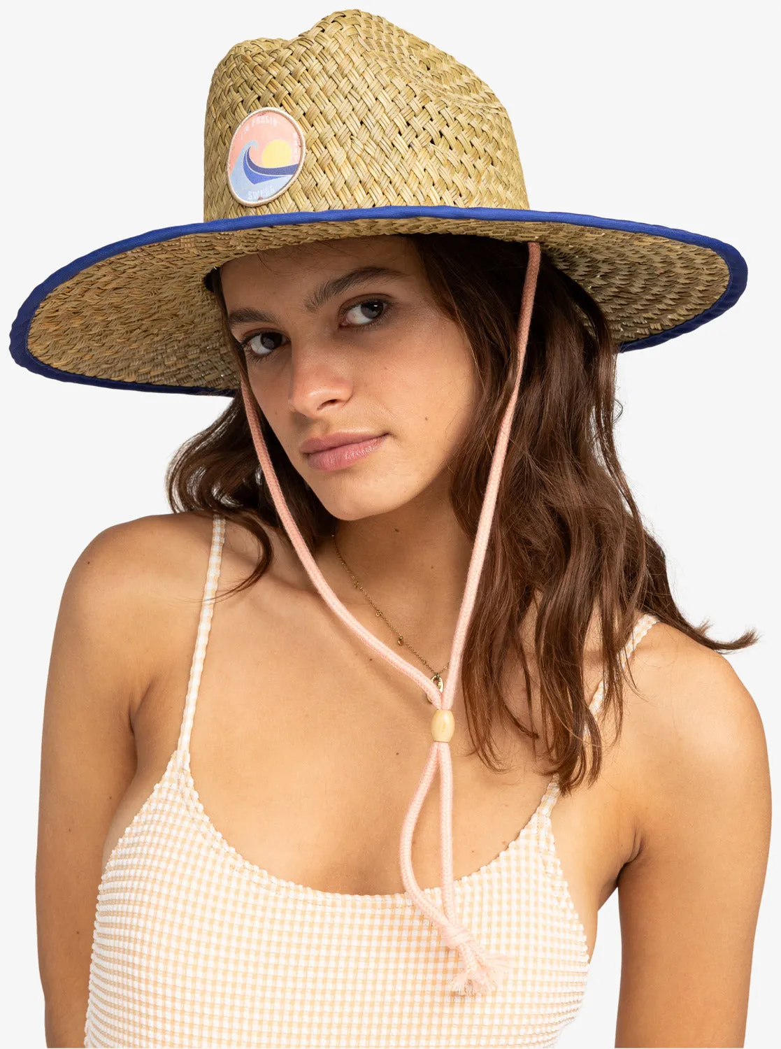 Coffee Blues Sun Hat - Natural