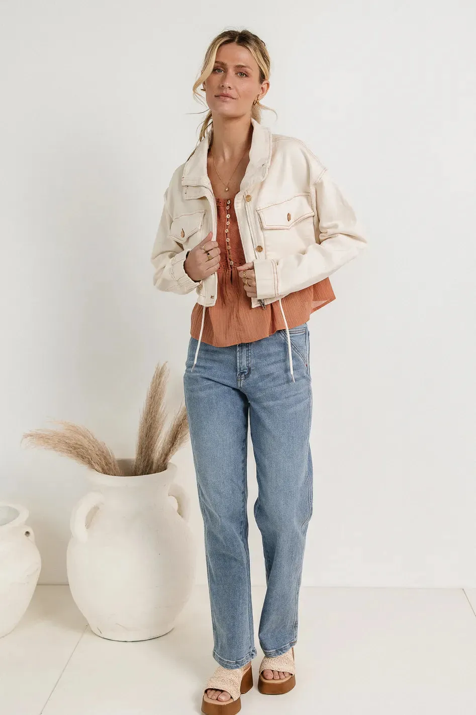 Cooper Cropped Denim Jacket