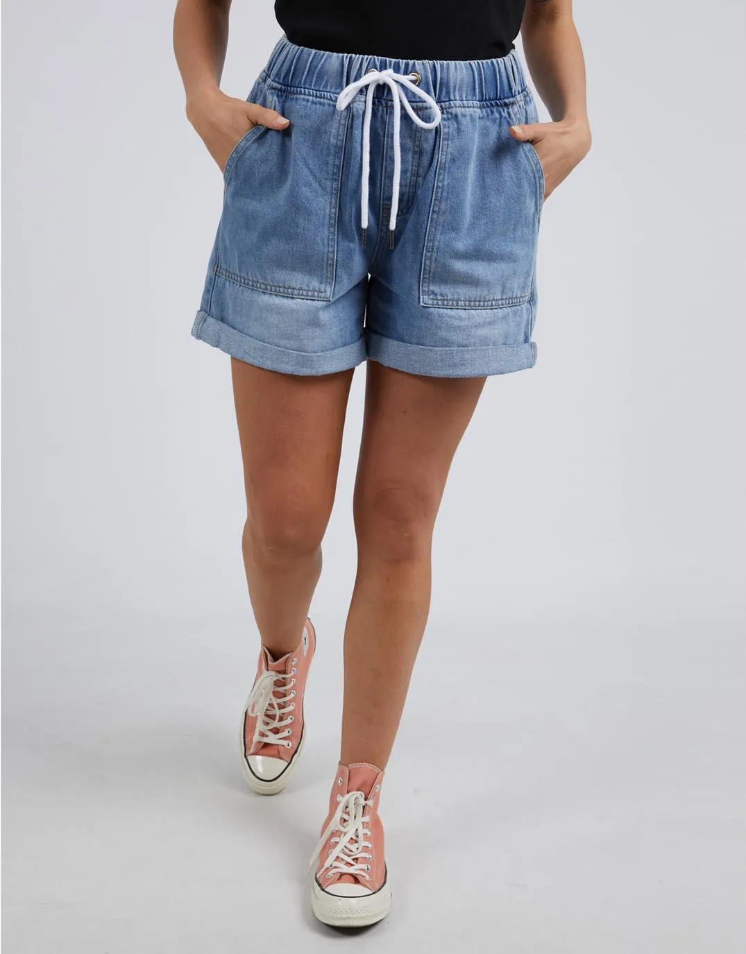 Emma Relaxed Denim Short - Blue