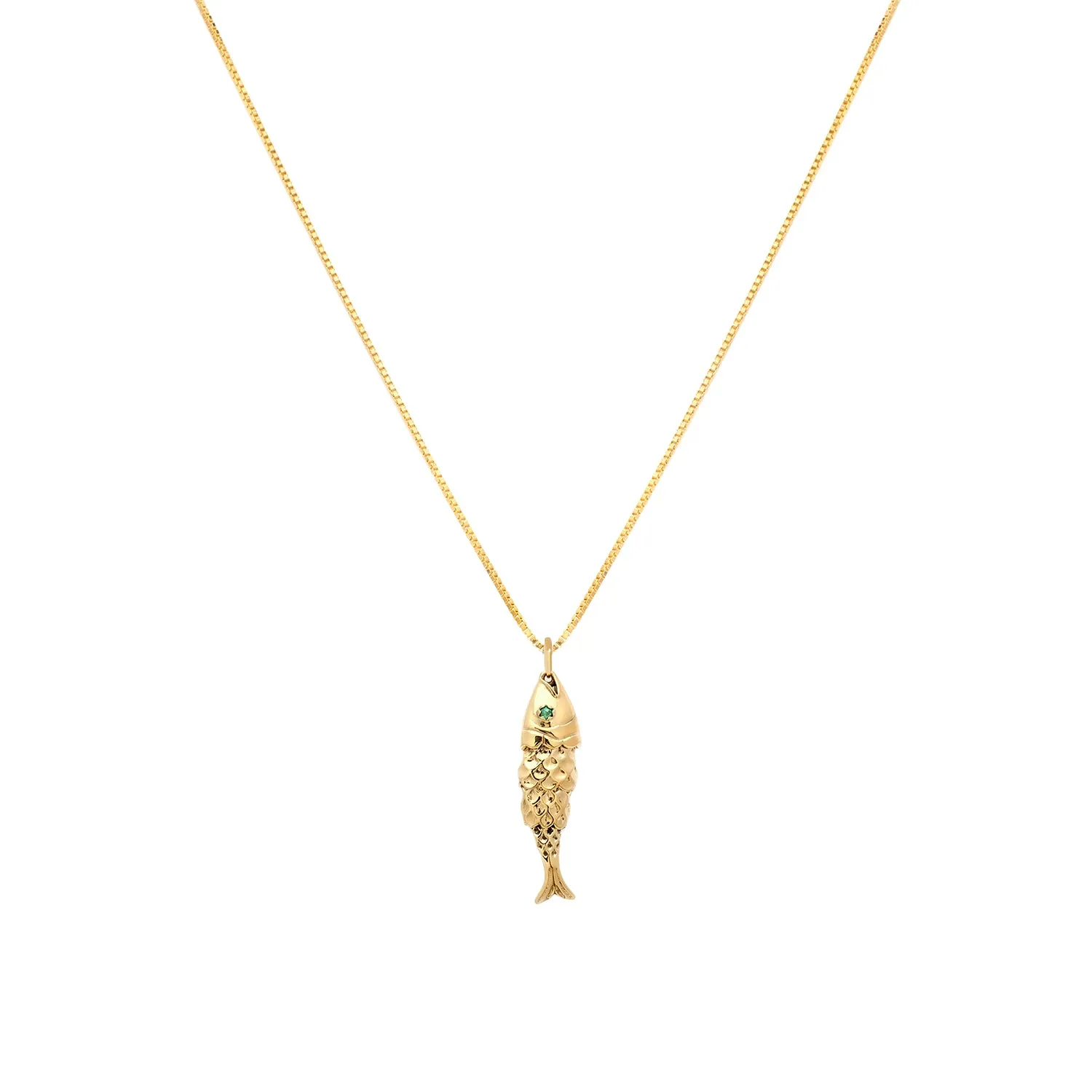 Fish Necklace | Emerald