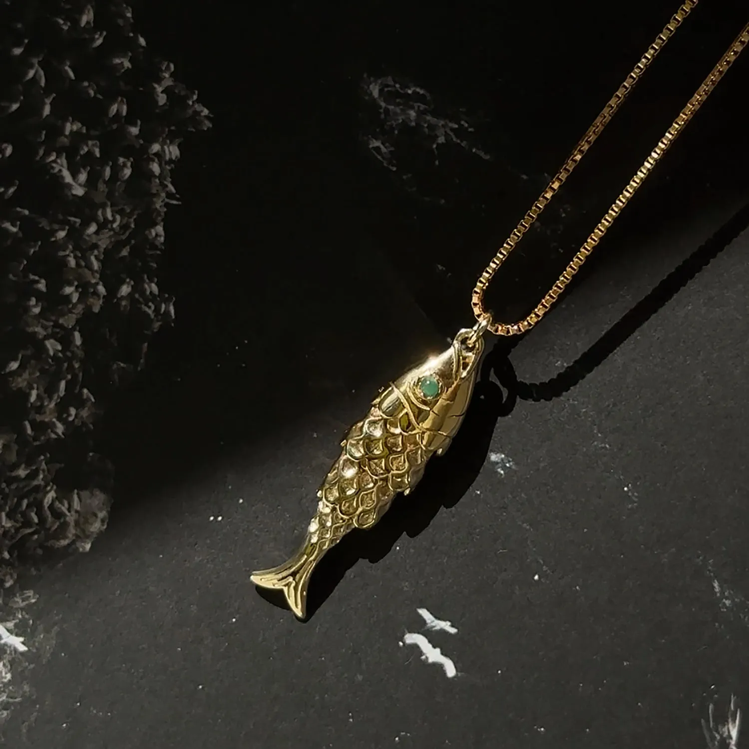 Fish Necklace | Emerald