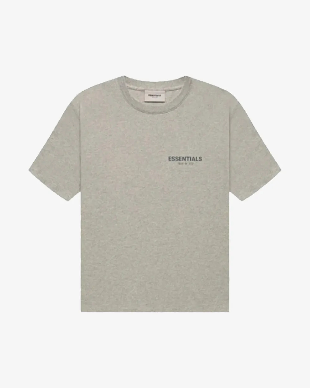 FOG ESSENTIALS FW21 CHEST REFLECTIVE LOGO HEATHER OATMEAL TEE