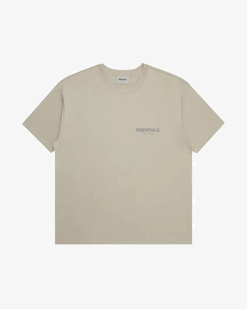 FOG ESSENTIALS FW21 CHEST REFLECTIVE LOGO TAN TEE