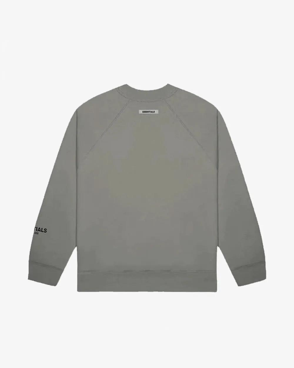 FOG ESSENTIALS SS20 SILCON APPLIQUE LOGO CHARCOAL GREY CREWNECK