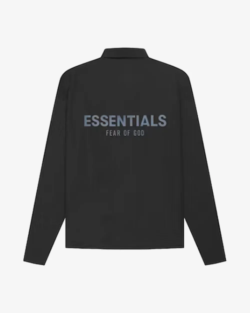 FOG ESSENTIALS SS21 REFLECTIVE LOGO SOUVENIR BLACK COACH JACKET